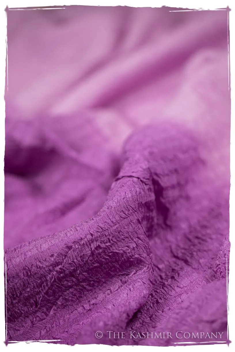 Radiant Orchid Crush Organic Silk Scarf