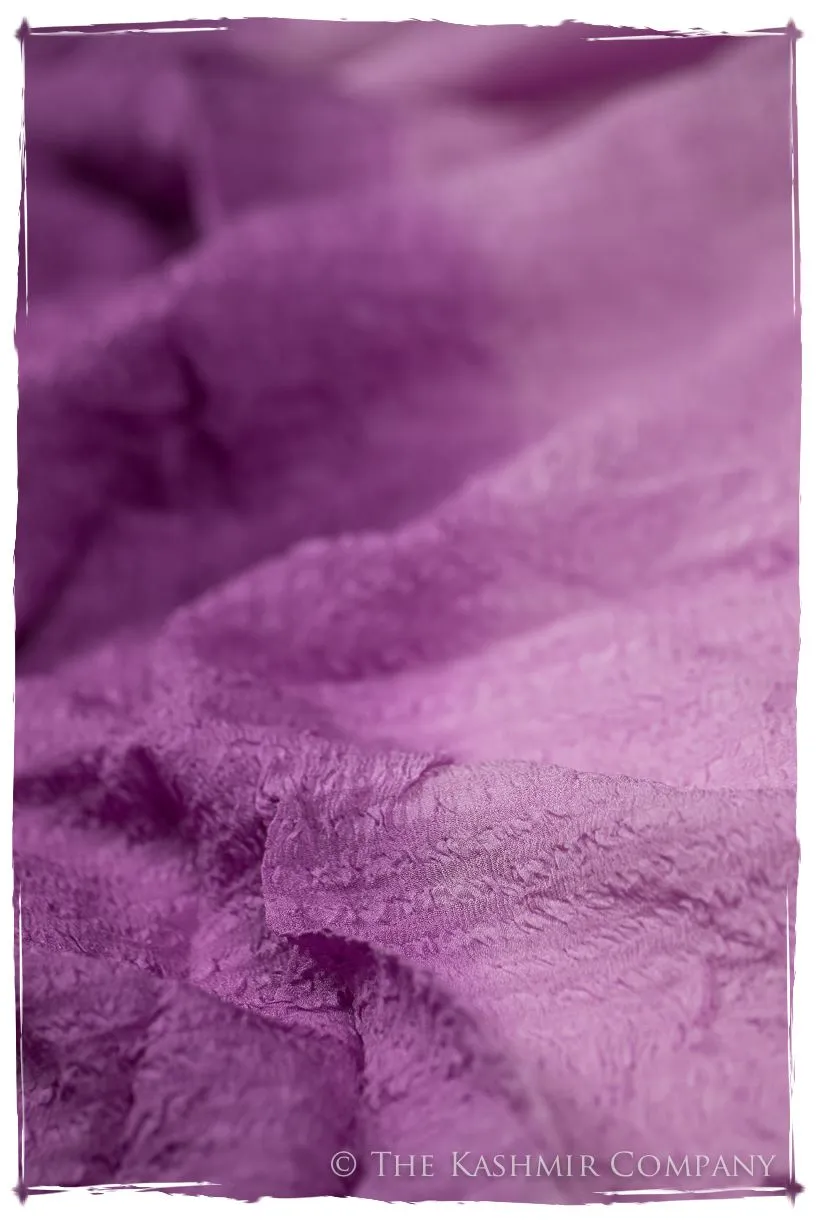 Radiant Orchid Crush Organic Silk Scarf