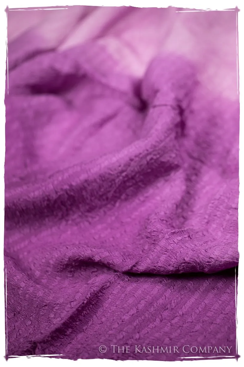 Radiant Orchid Crush Organic Silk Scarf