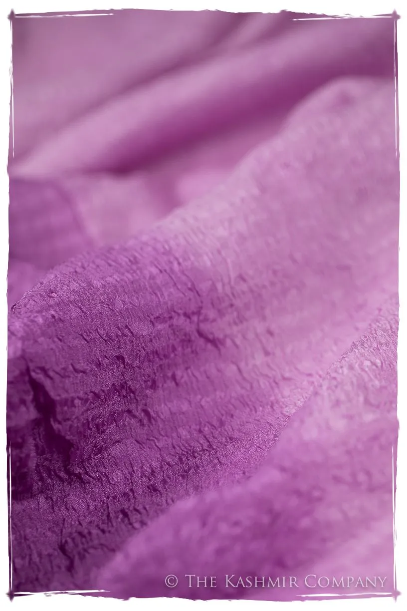 Radiant Orchid Crush Organic Silk Scarf