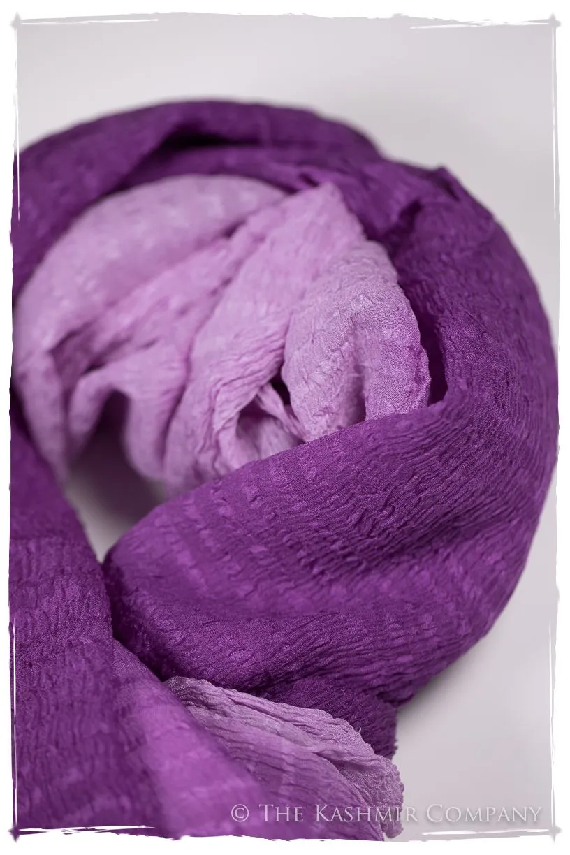 Radiant Orchid Crush Organic Silk Scarf