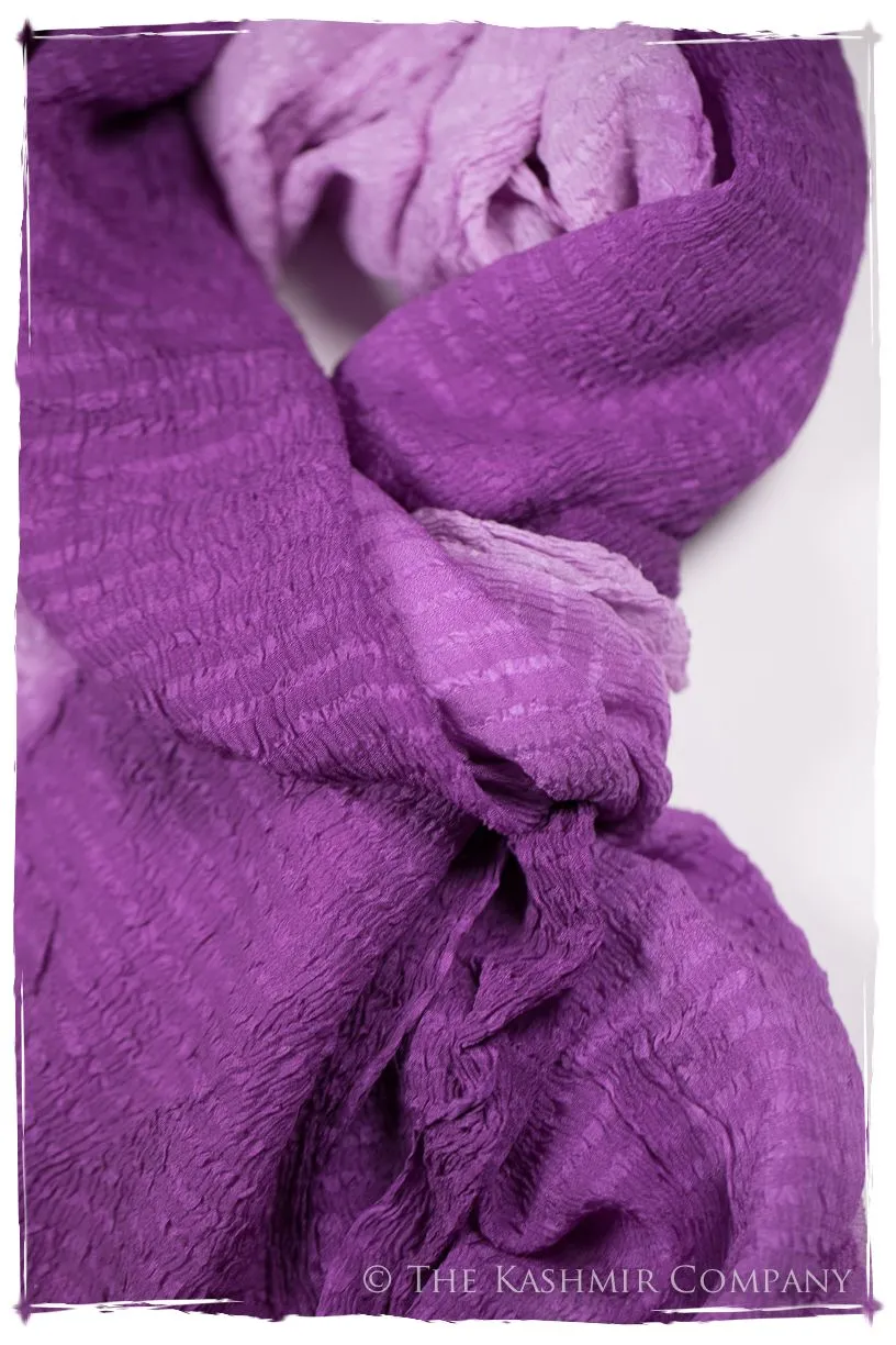 Radiant Orchid Crush Organic Silk Scarf