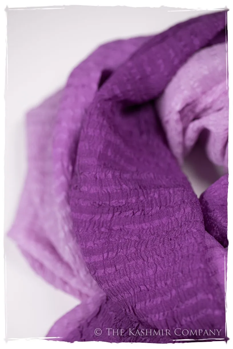 Radiant Orchid Crush Organic Silk Scarf