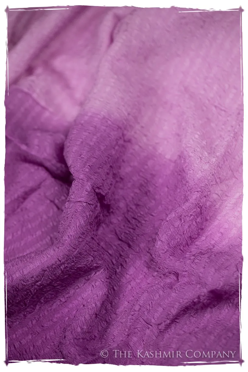 Radiant Orchid Crush Organic Silk Scarf