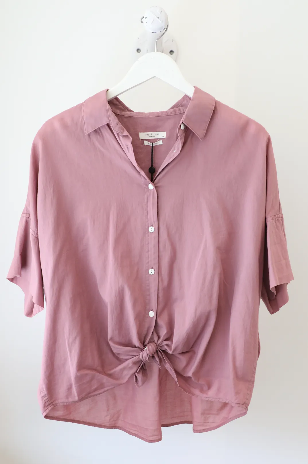 Rag & Bone - Tie Shirt in Mauve