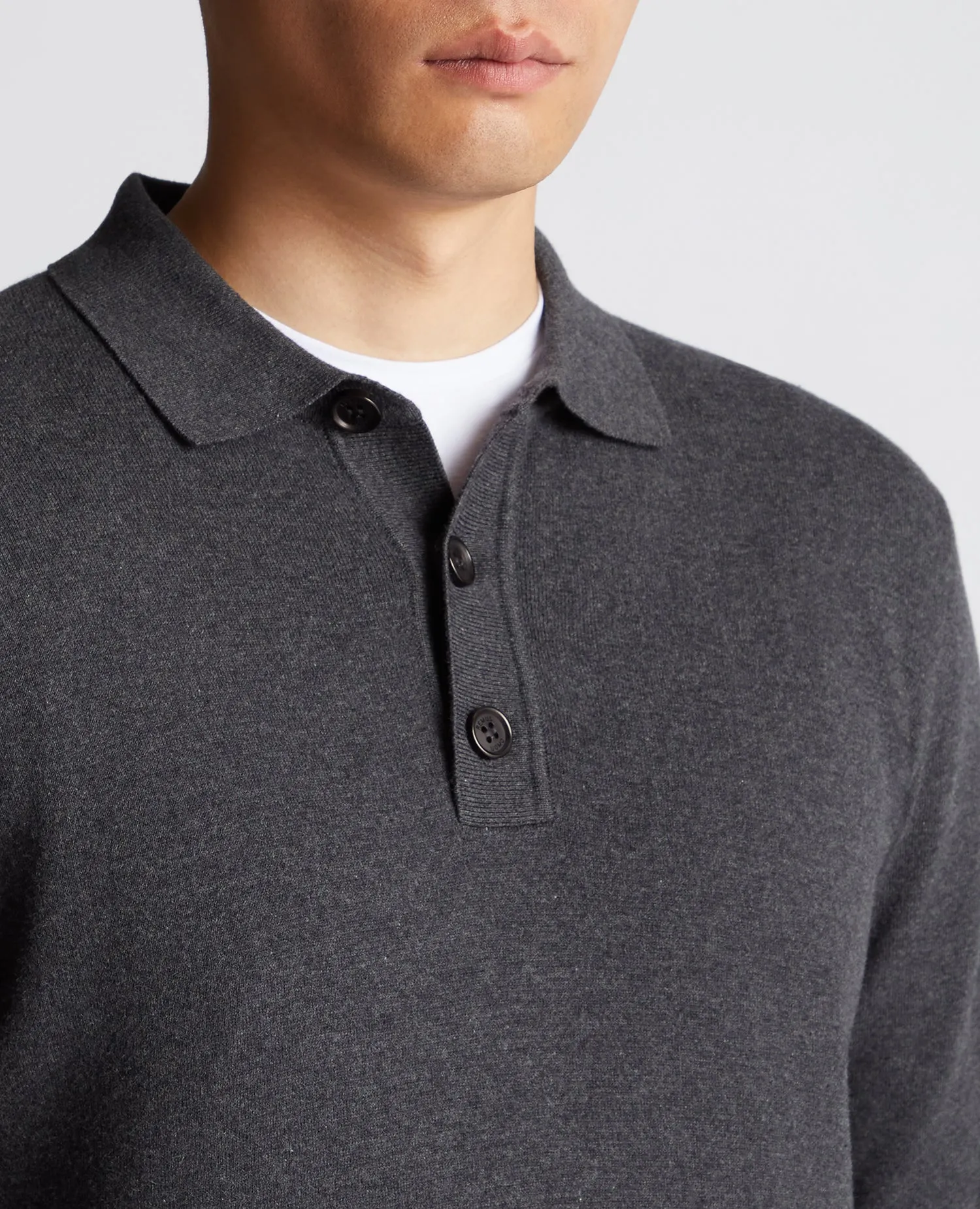 REMUS UOMO® Polo Sweat Shirt/Charcoal - Winter 23/24 Version