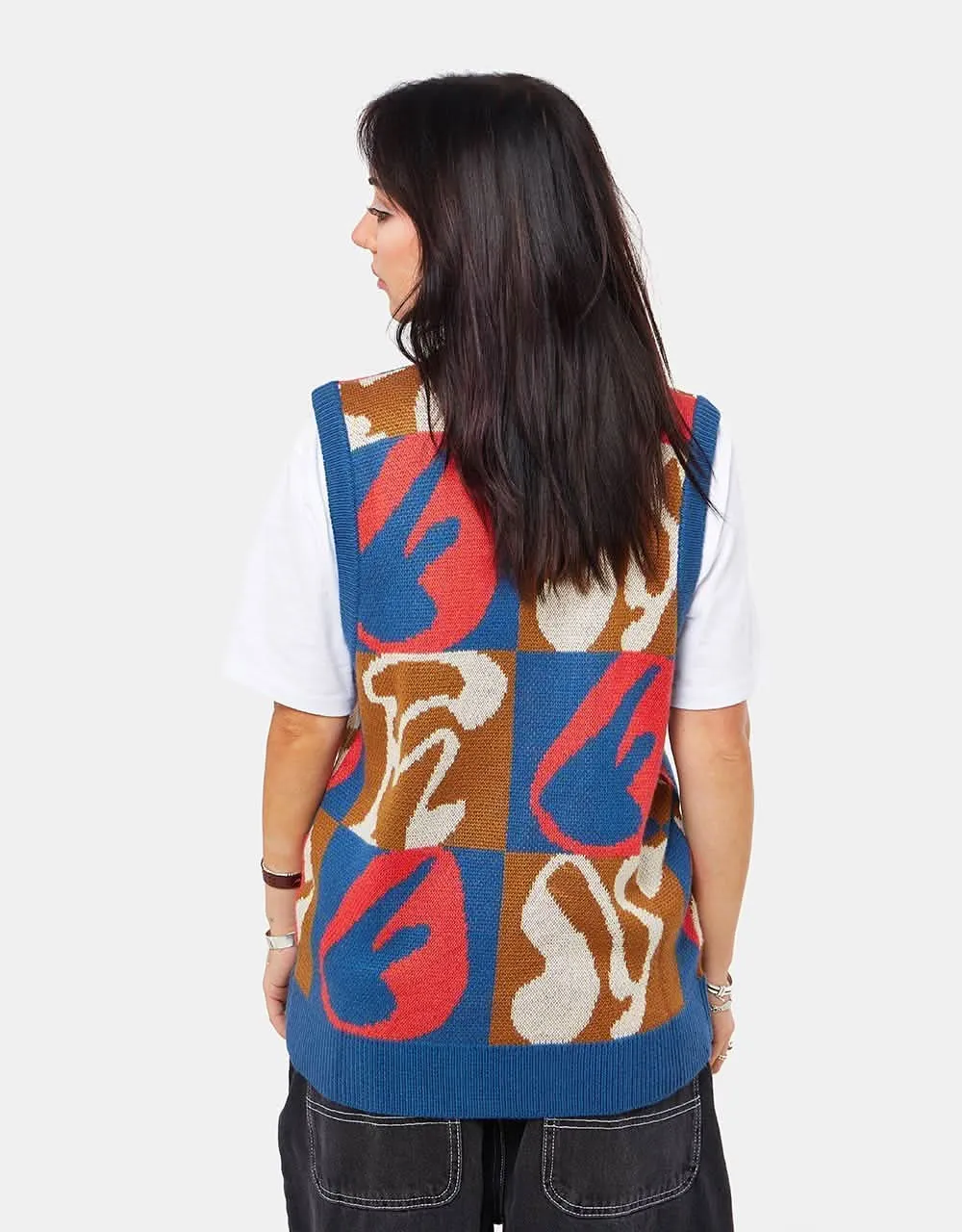 Route One Soul Knitted Vest - Multi