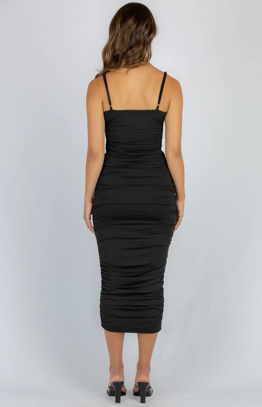 Ruche Midi and Stretch Bodycon Dress