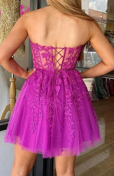 Sexy Lace Homecoming Dress, Short Prom Dress      fg3426