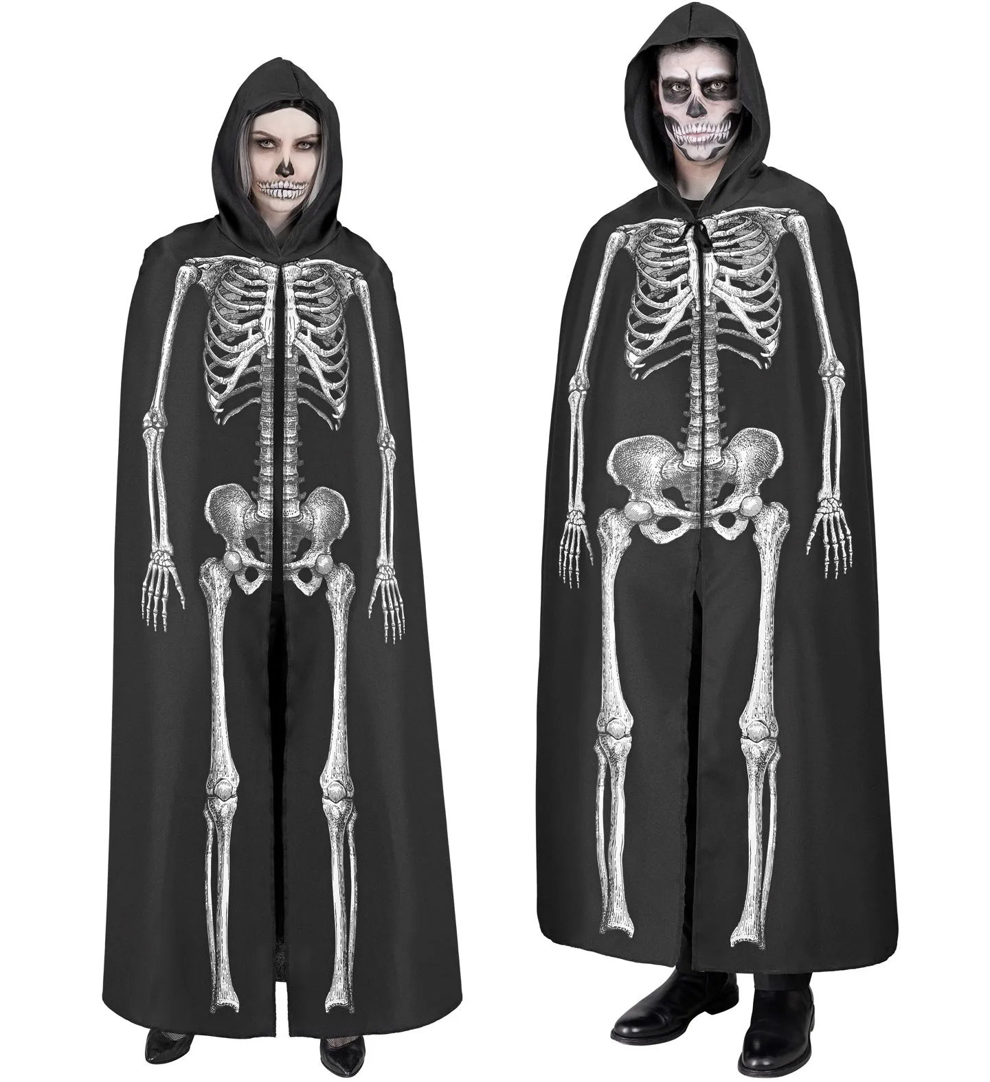 Skeleton Hooded Cape