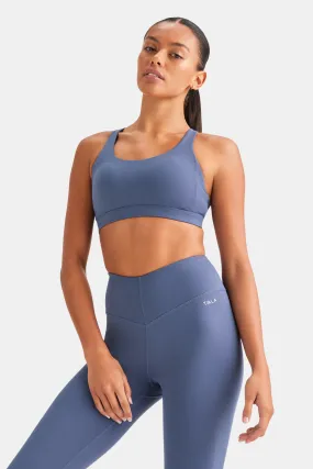 SKINLUXE TANK SPORTS BRA - VINTAGE BLUE