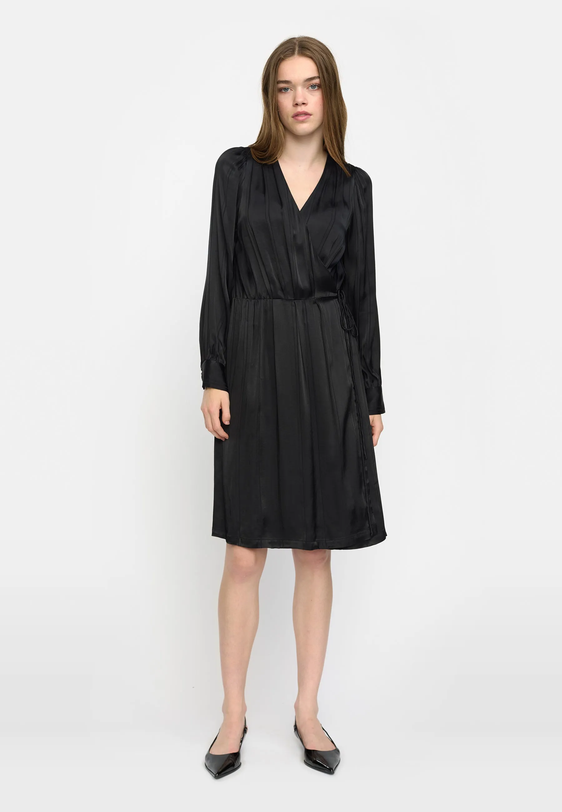 SRMadelyn Dress - Striped Jacquard Black