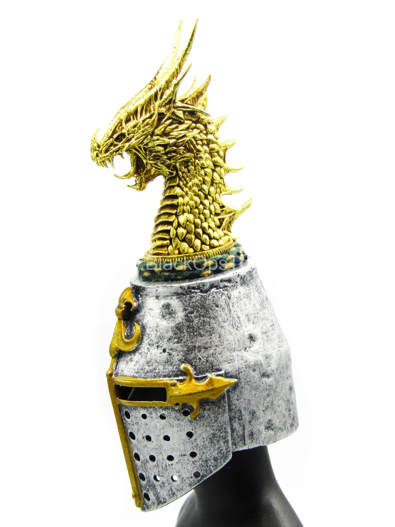 St Johns Knights - Metal Helmet w/Golden Dragon