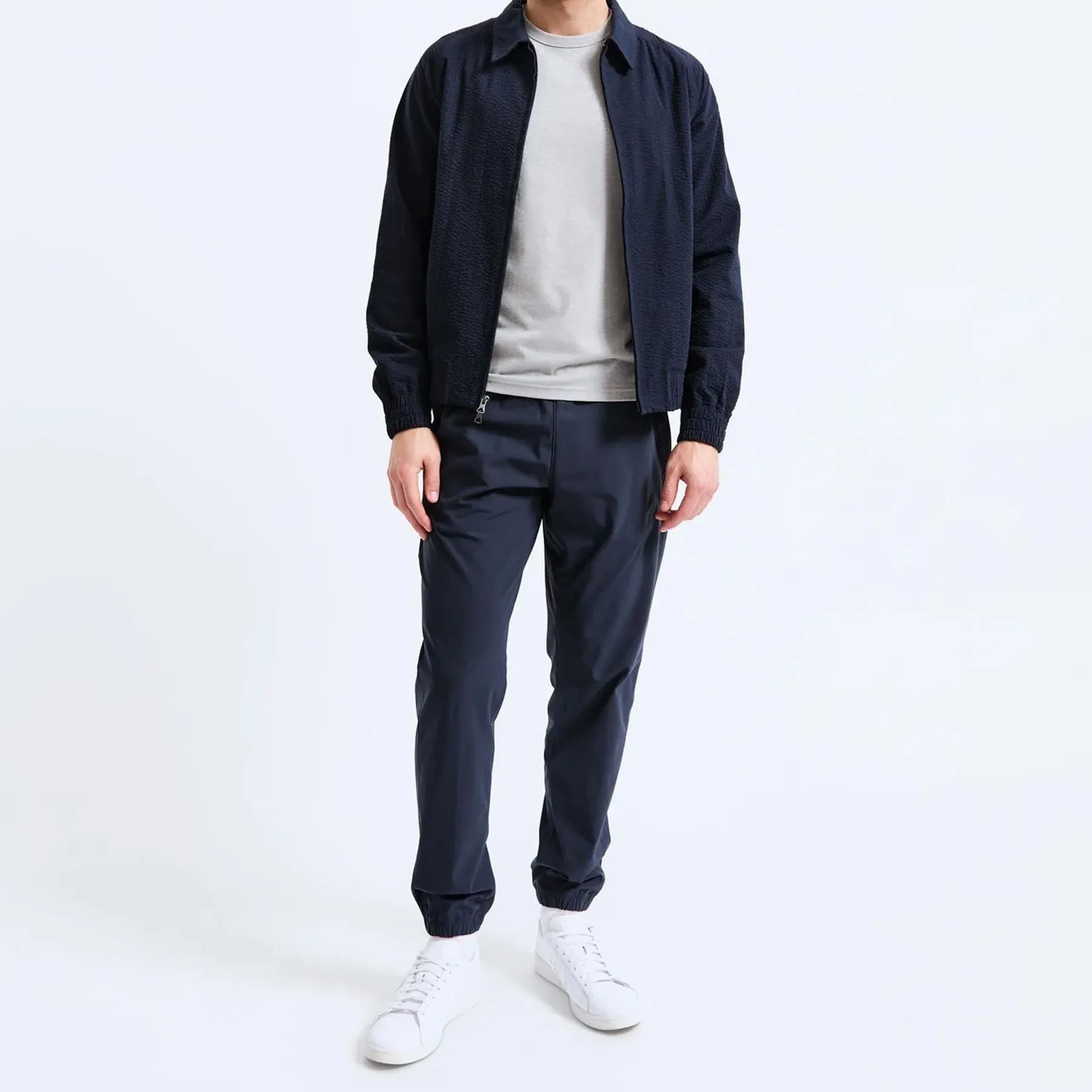 Strech Wrap Knit Coachs Classic Joggers Navy - AW24