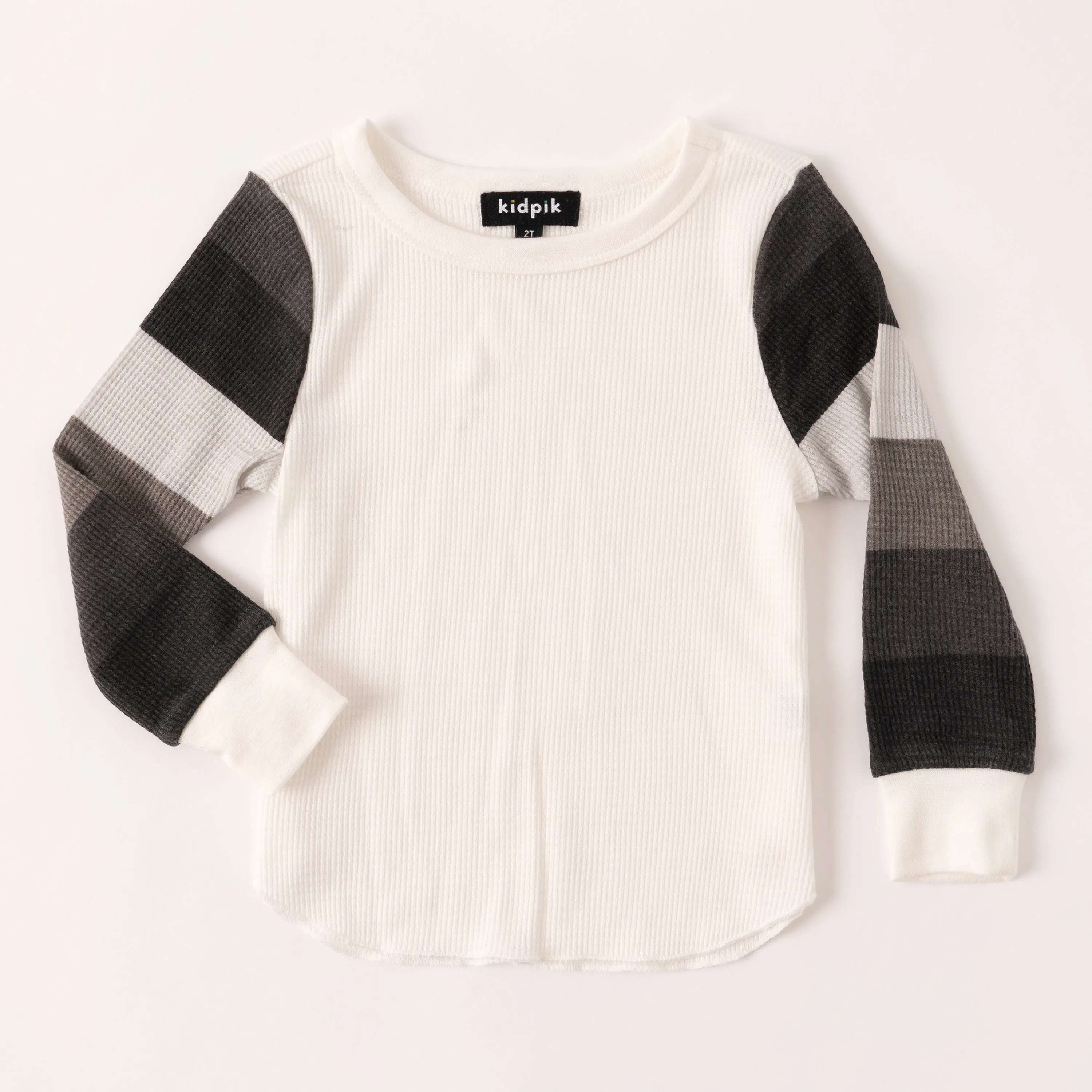 Stripe Sleeve Thermal Tee