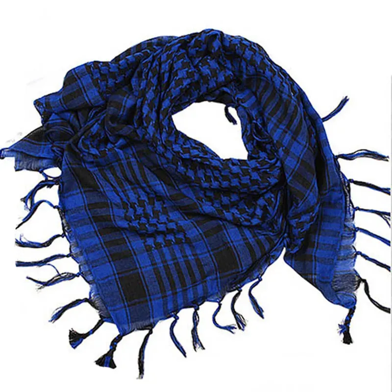 Summer Unisex Tactical Arab Cycling Mask Scarf For Man Women Fashion Lightweight Hijab Scarf Spring Army Plaid Head Scarf Mask