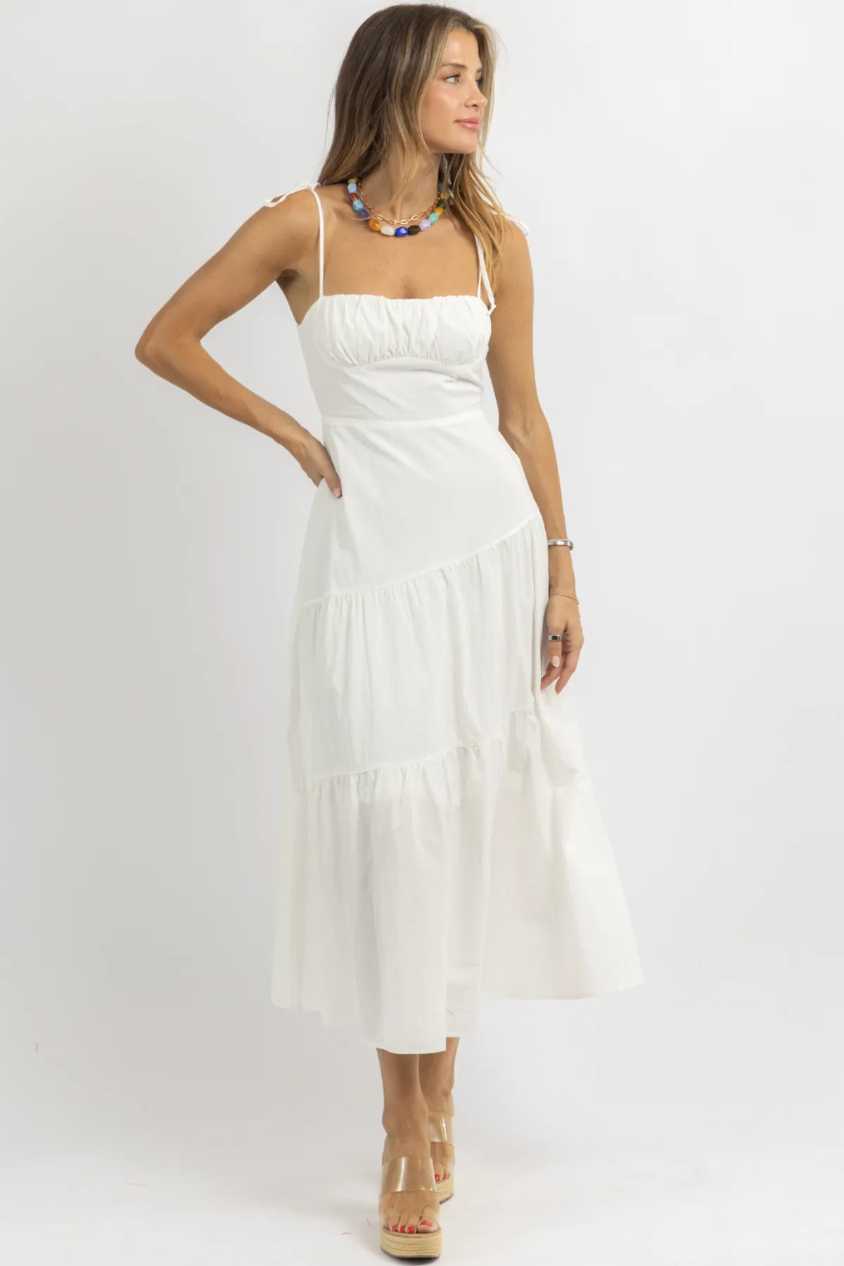 SUNNY WHITE SMOCK DRESS