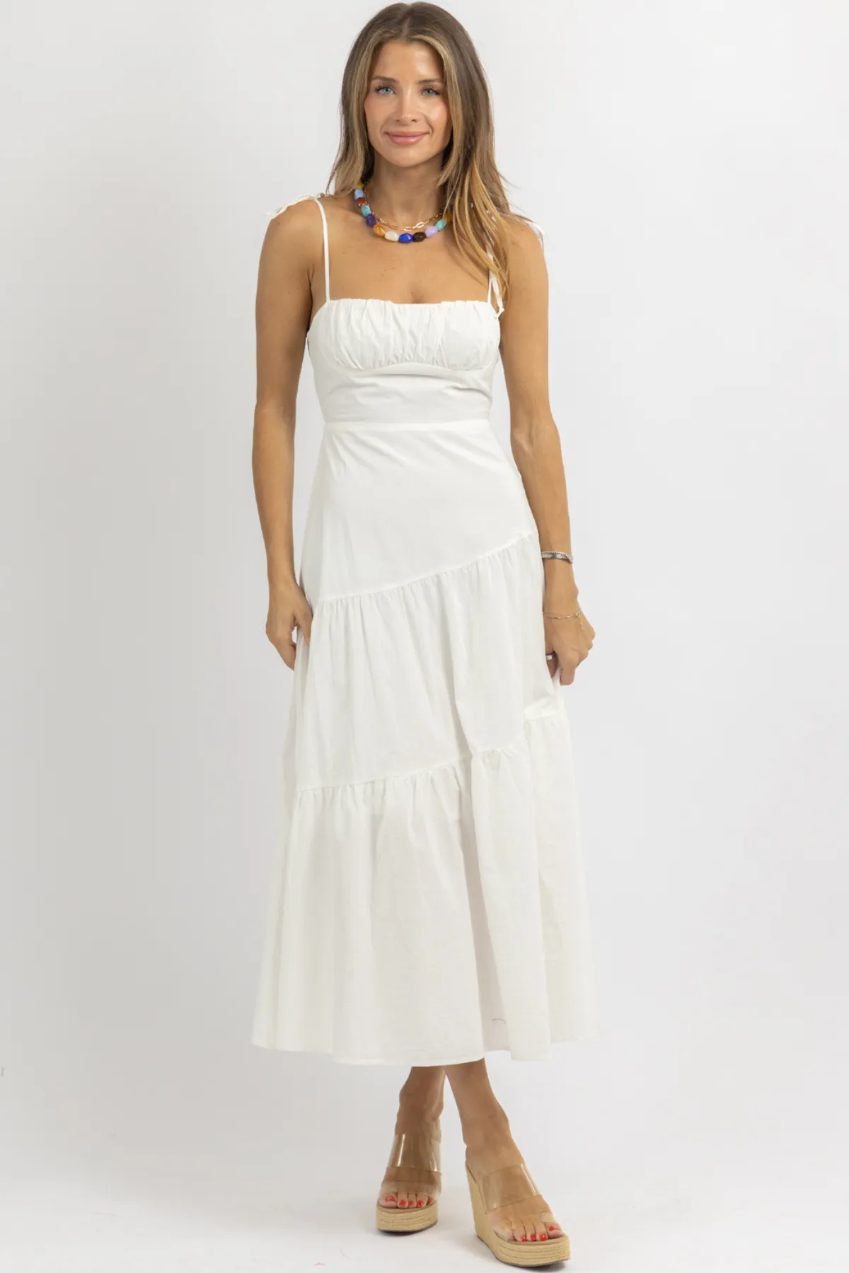 SUNNY WHITE SMOCK DRESS