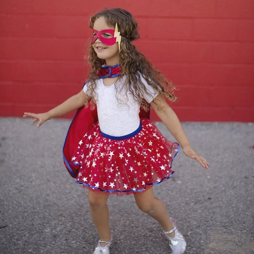 Super Hero Tutu, Cape, and Mask Set