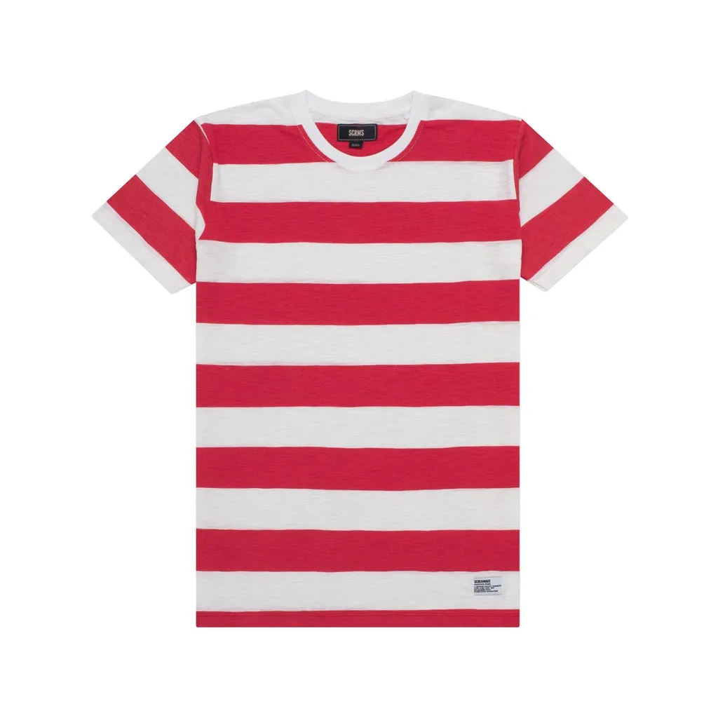 T-Shirt Stripe RUBIO MAROON