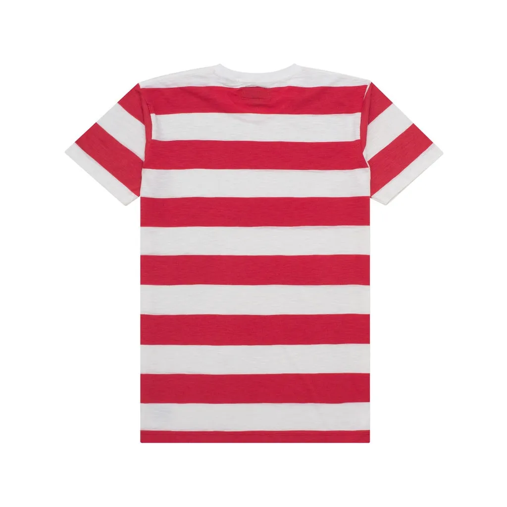 T-Shirt Stripe RUBIO MAROON