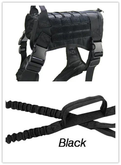 Tactical large dog vest dog patrol equipment pet dog clothes K9 chest strap