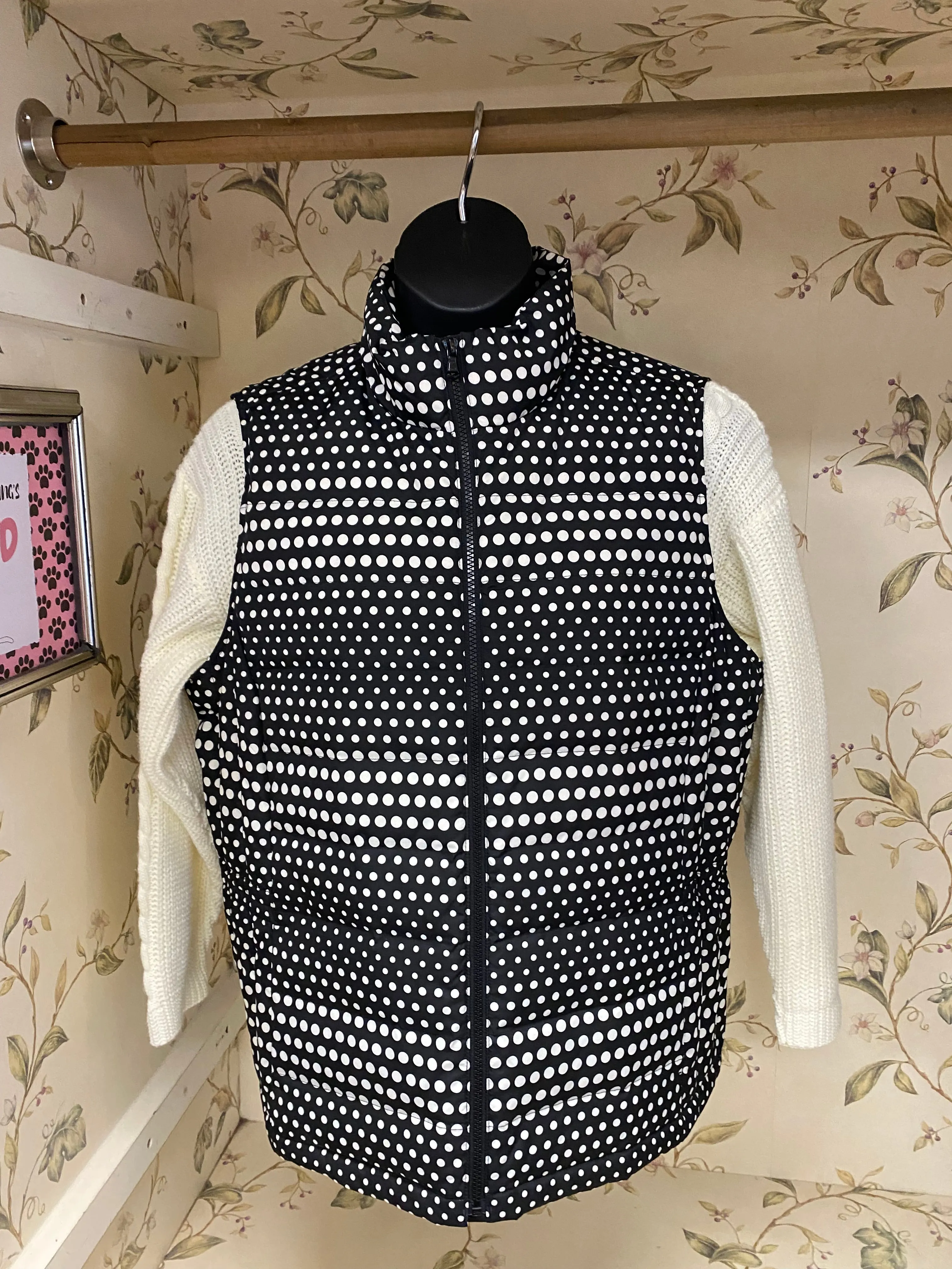 Talbots Black Polka Dot None, XL