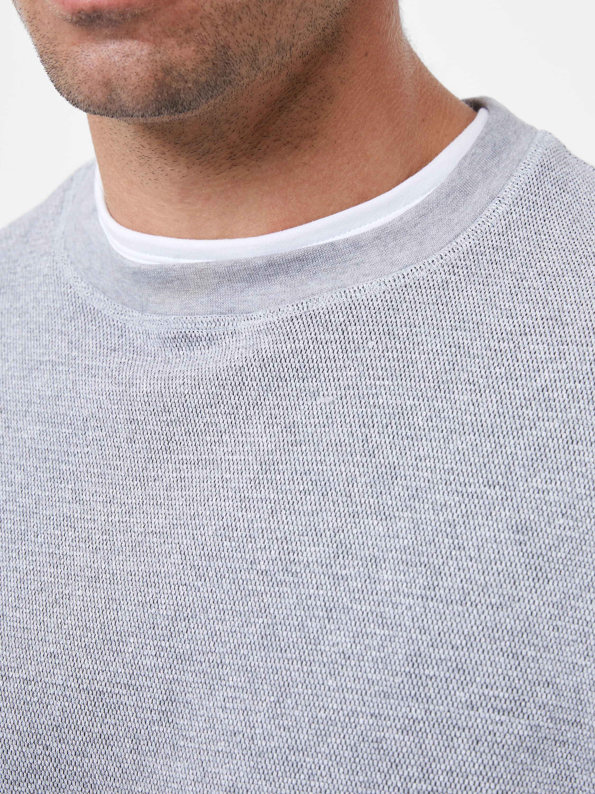 Textured Crew Sweatshirt