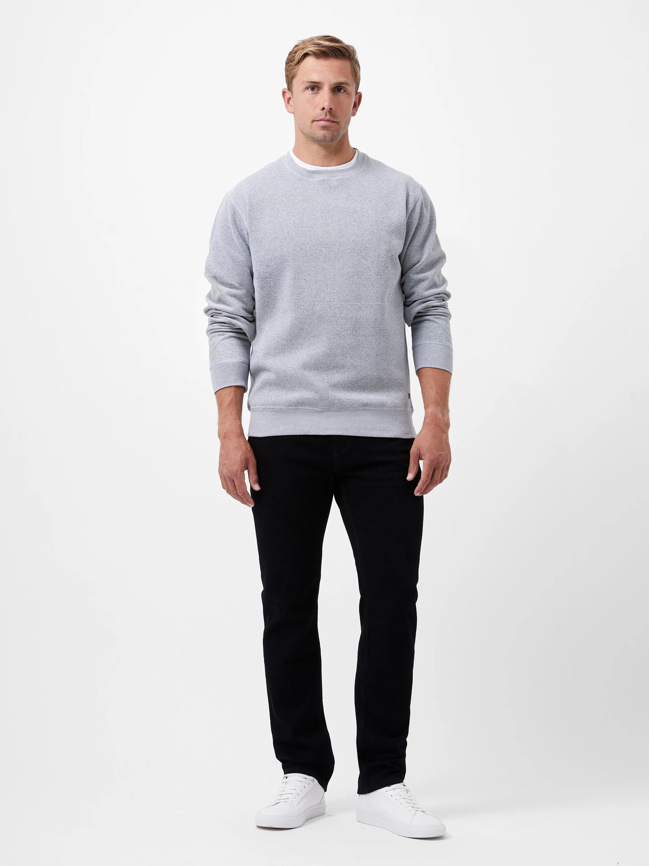 Textured Crew Sweatshirt