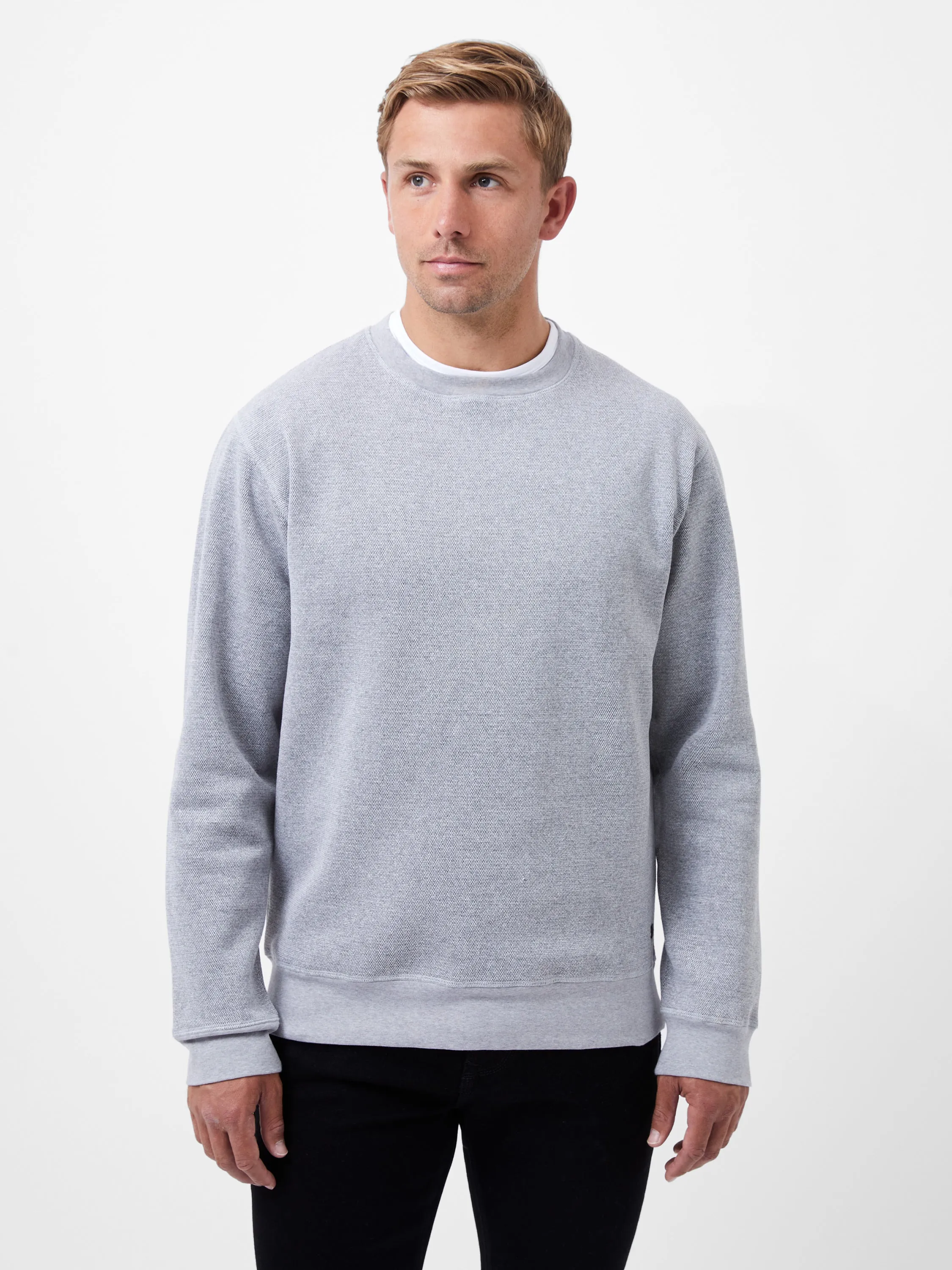 Textured Crew Sweatshirt