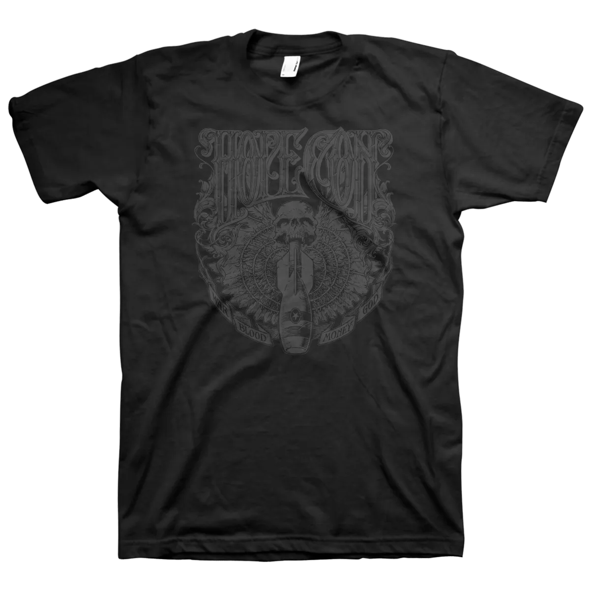 The Hope Conspiracy "Bomb" Black On Black T-Shirt