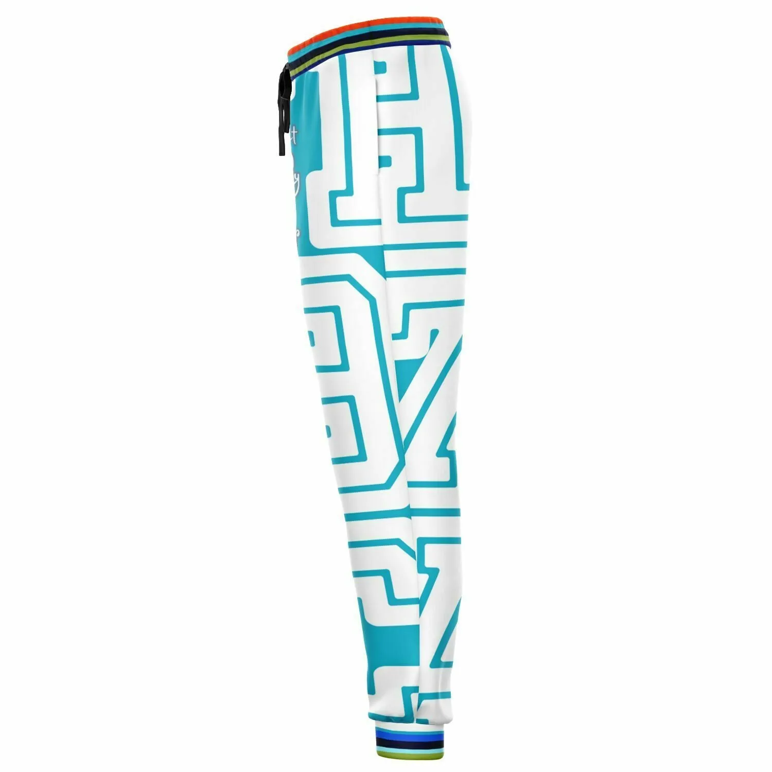 THS 1976 CA Monogram in Bahamian Blue Eco-Poly Unisex Joggers