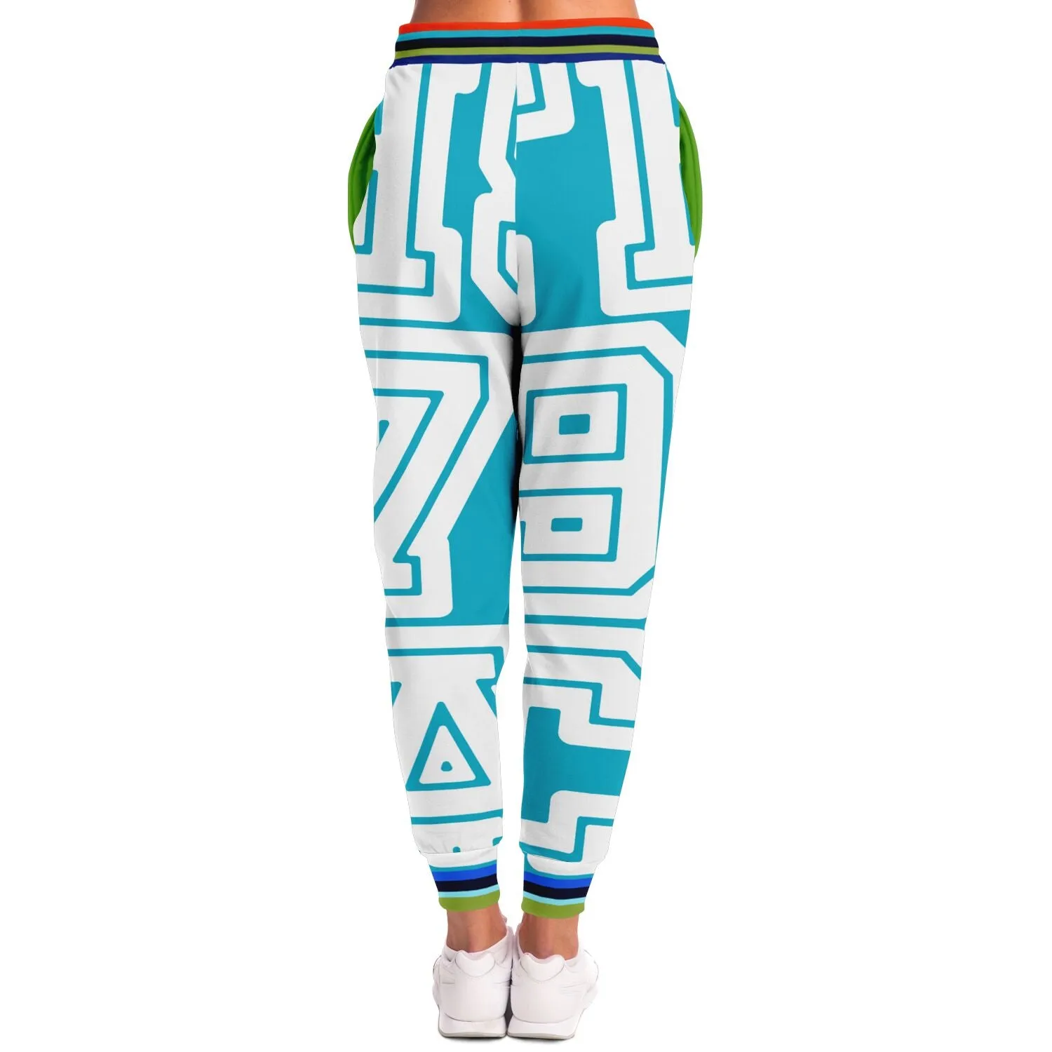 THS 1976 CA Monogram in Bahamian Blue Eco-Poly Unisex Joggers