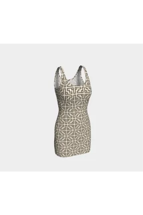 Tiriyó-Kaxuyana Beadwork Print Bodycon Dress