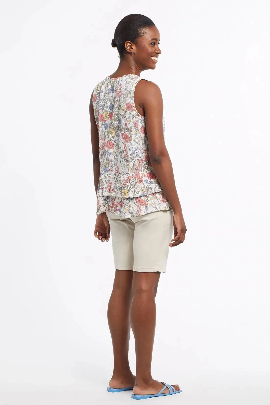 Tribal | Floral Tiered Tank Top | Women's