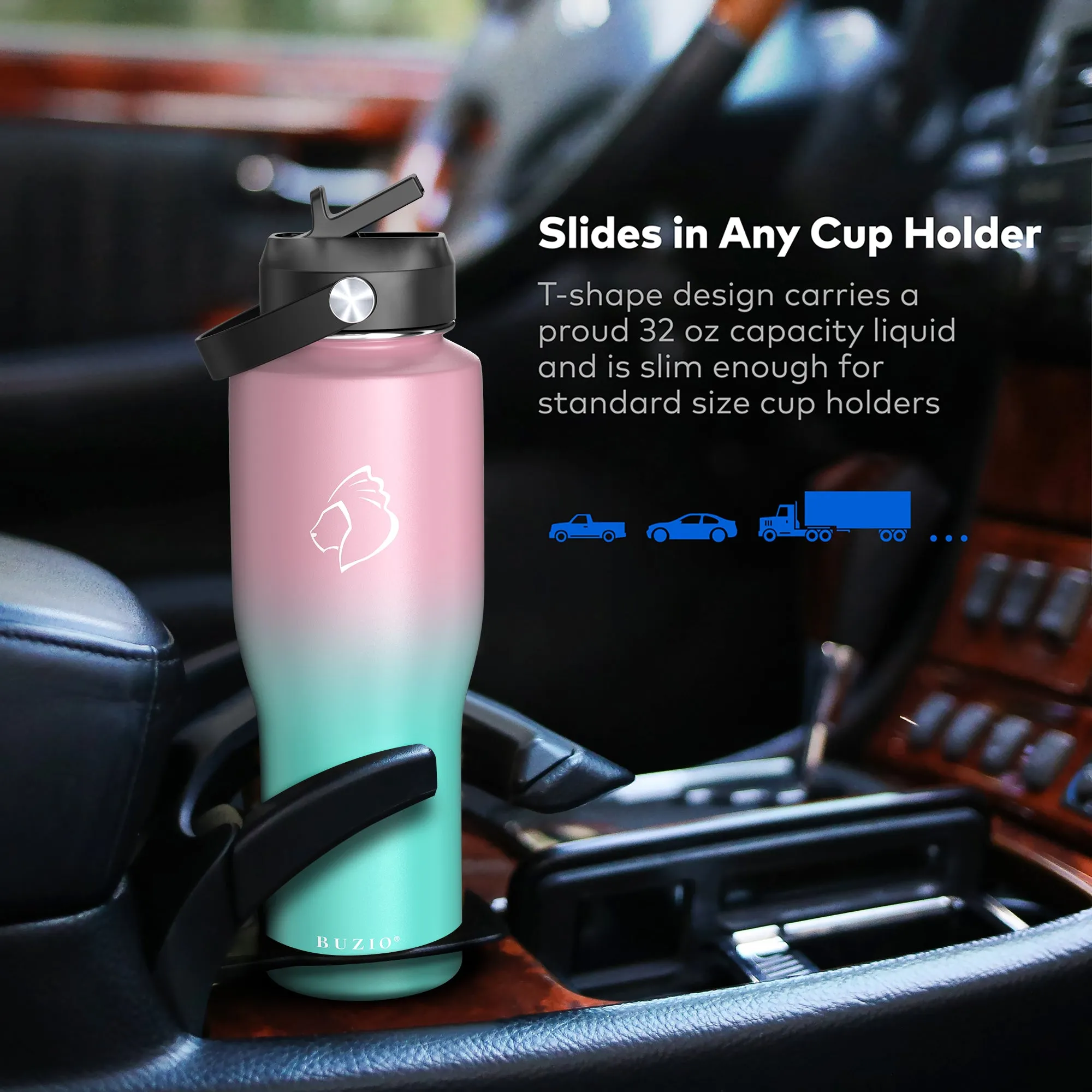 Trophy Series Water Bottle for Car | 32oz