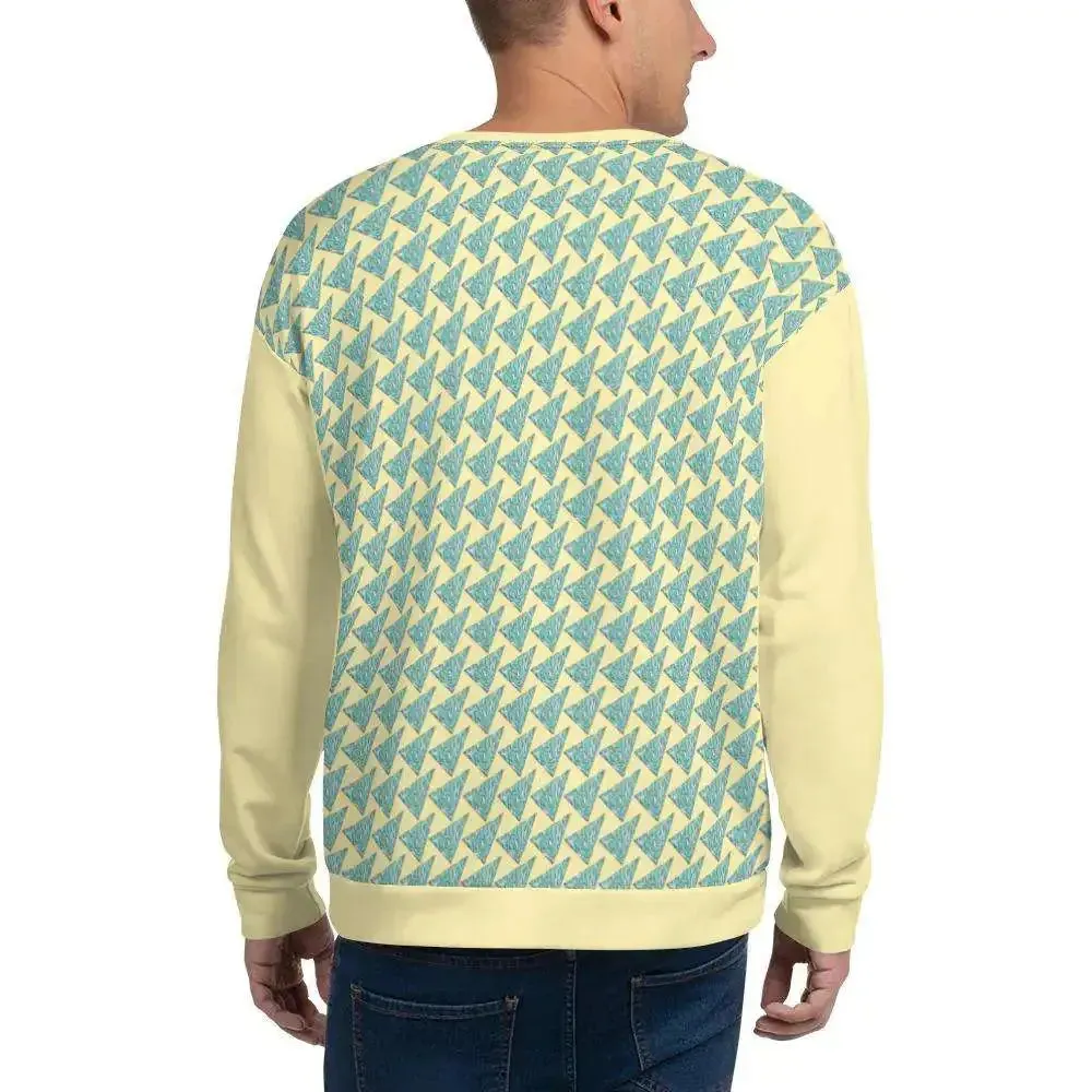 Tropical Vibe Pizza Wave Pullover for Men