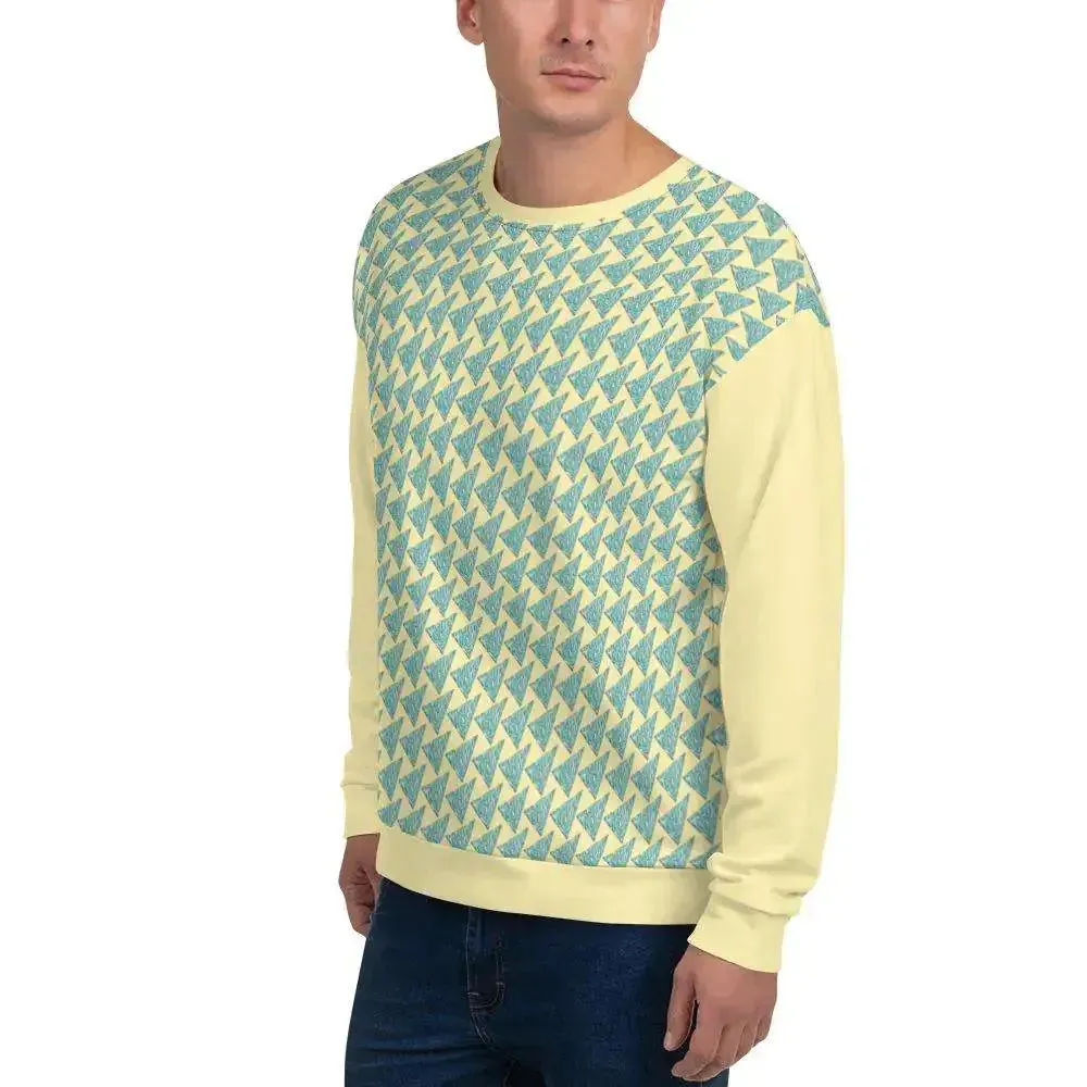 Tropical Vibe Pizza Wave Pullover for Men