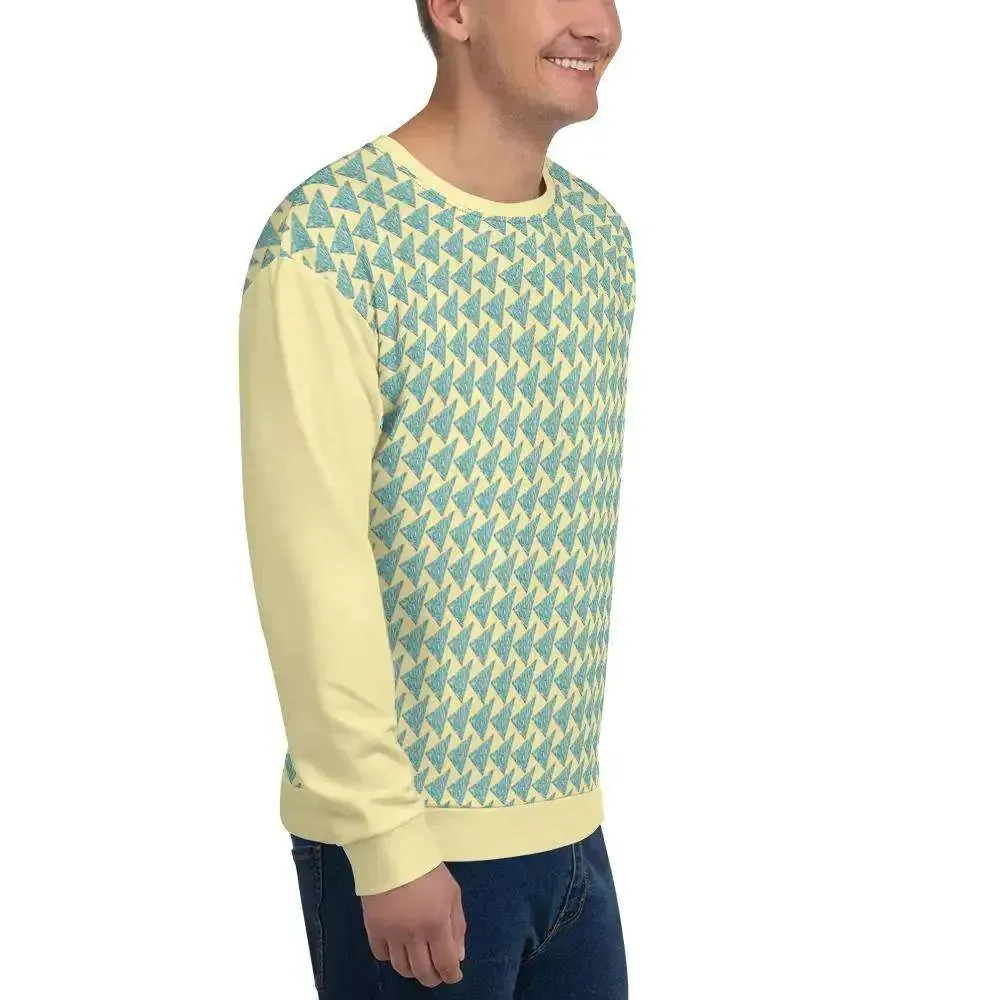 Tropical Vibe Pizza Wave Pullover for Men