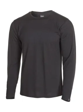 UNDERWOOL MERINO LONG SLEEVE MALE  — BLACK