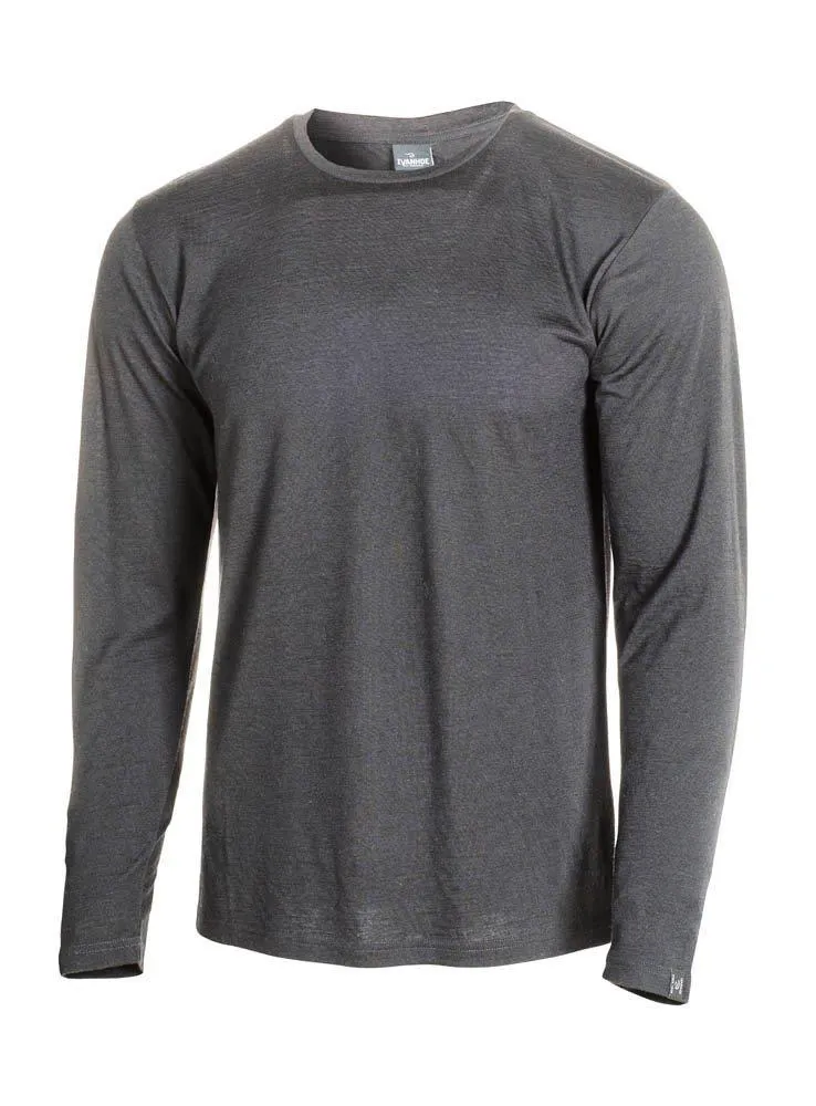 UNDERWOOL MERINO LONG SLEEVE MALE  — GRAPHITE MARL