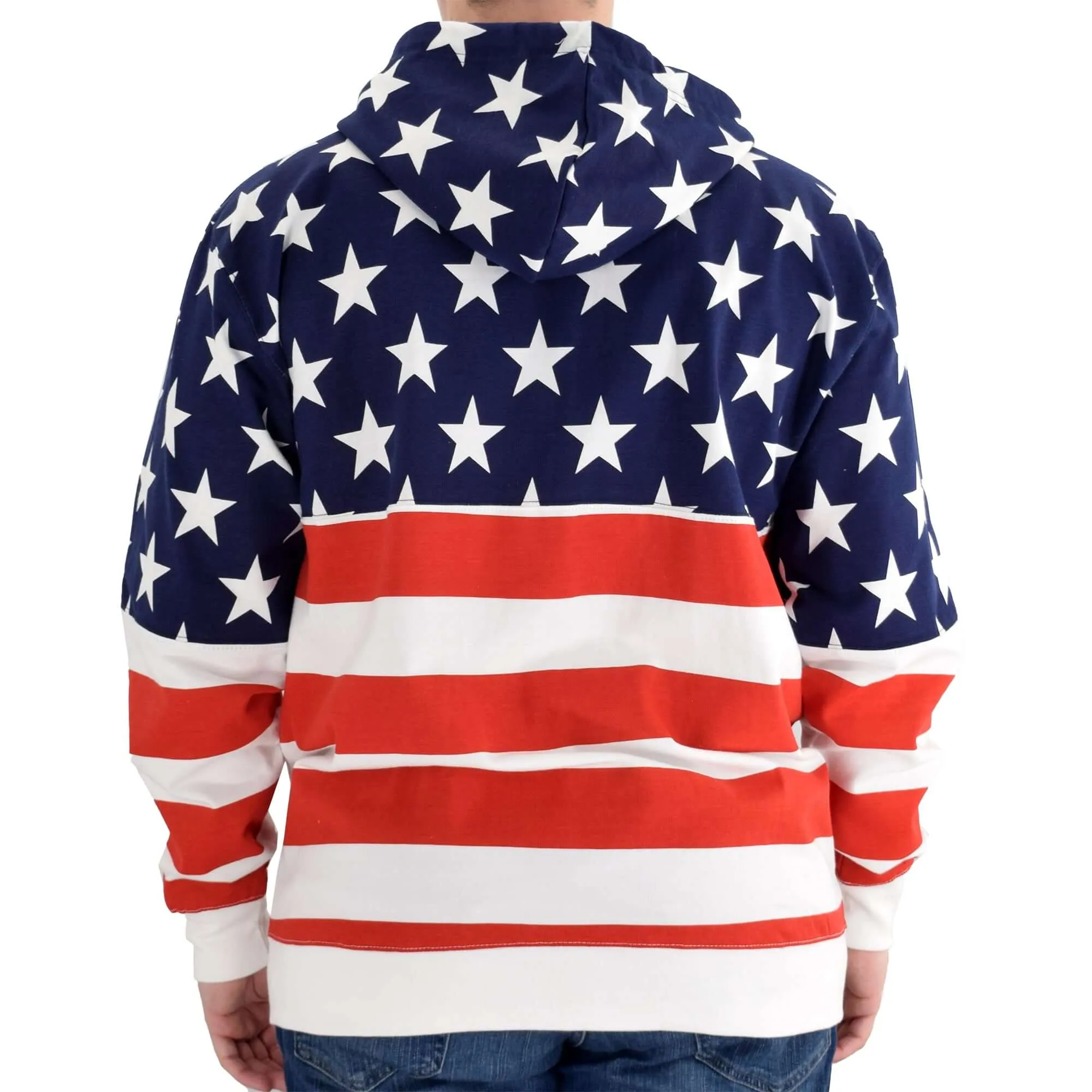 Unisex Patriotic Stars Full Zip Stars and Stripes Hoodie