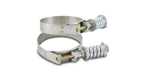 Vibrant Spring Loaded T-Bolt Clamps (Pack of 2) - For 4.0" Pipe - Clamp Range: 4.28"-4.58"  - 27840