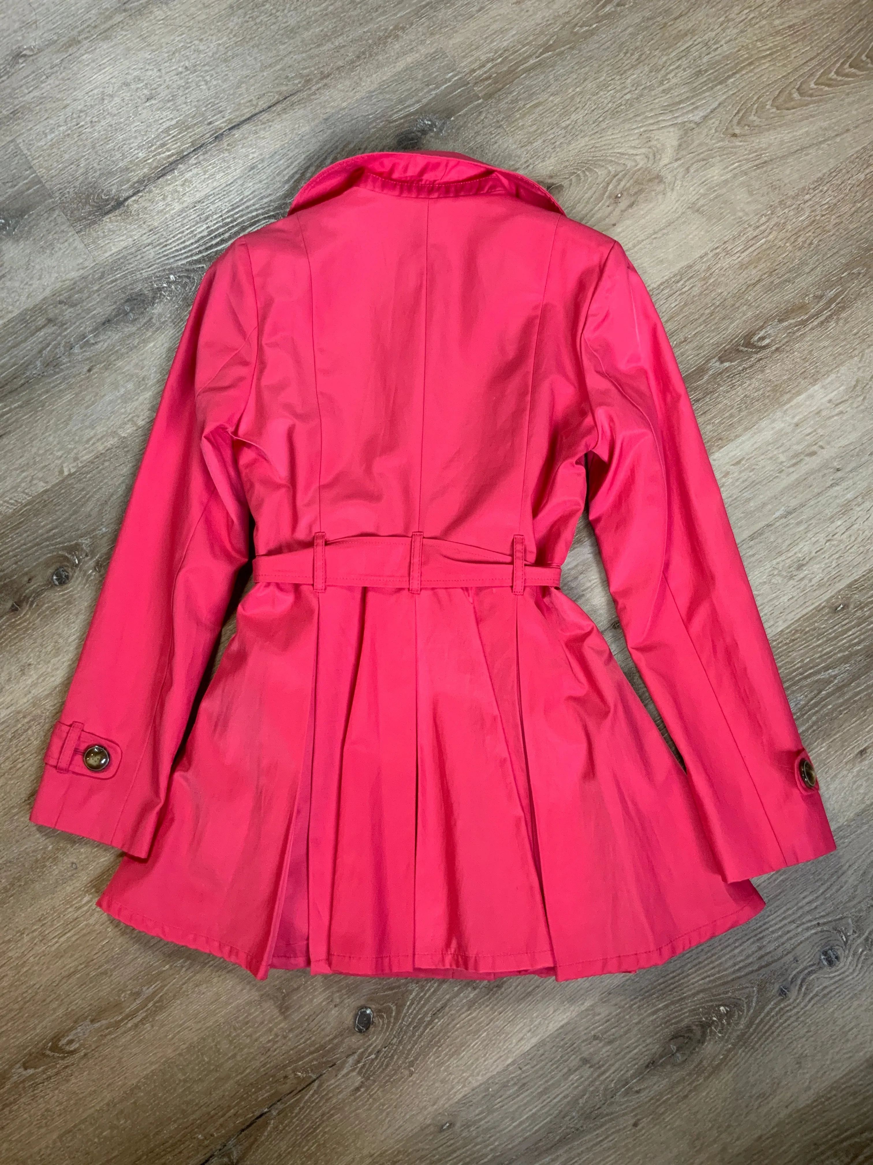 Vintage Black Rivet Pink Trench Coat SOLD