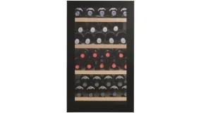 Vintec 35 Bottle Single Zone Wine Cabinet Black Glass VWS035SBB-X