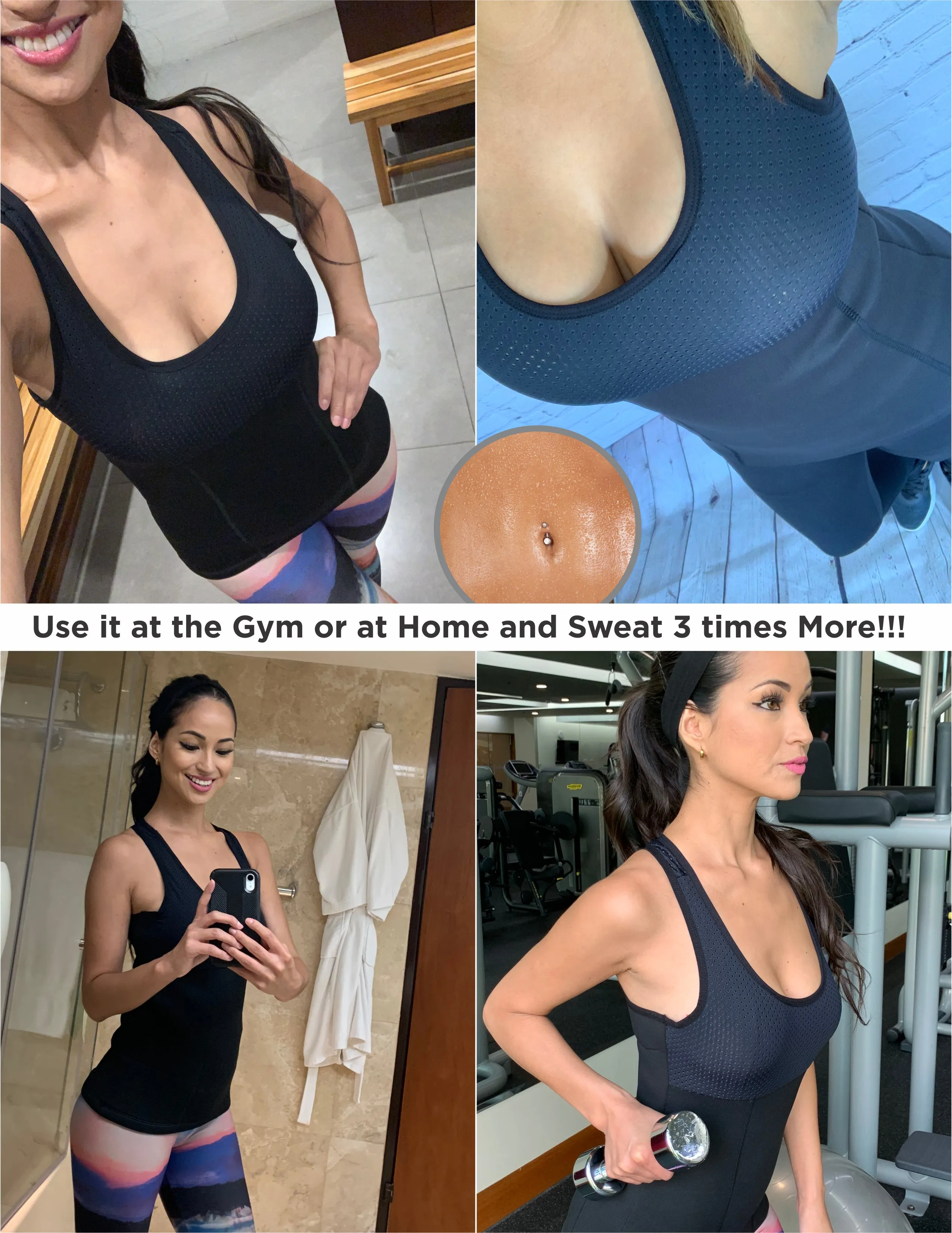 Waist TrainerNeoprene Sauna Tank Top Shirt Jaipur