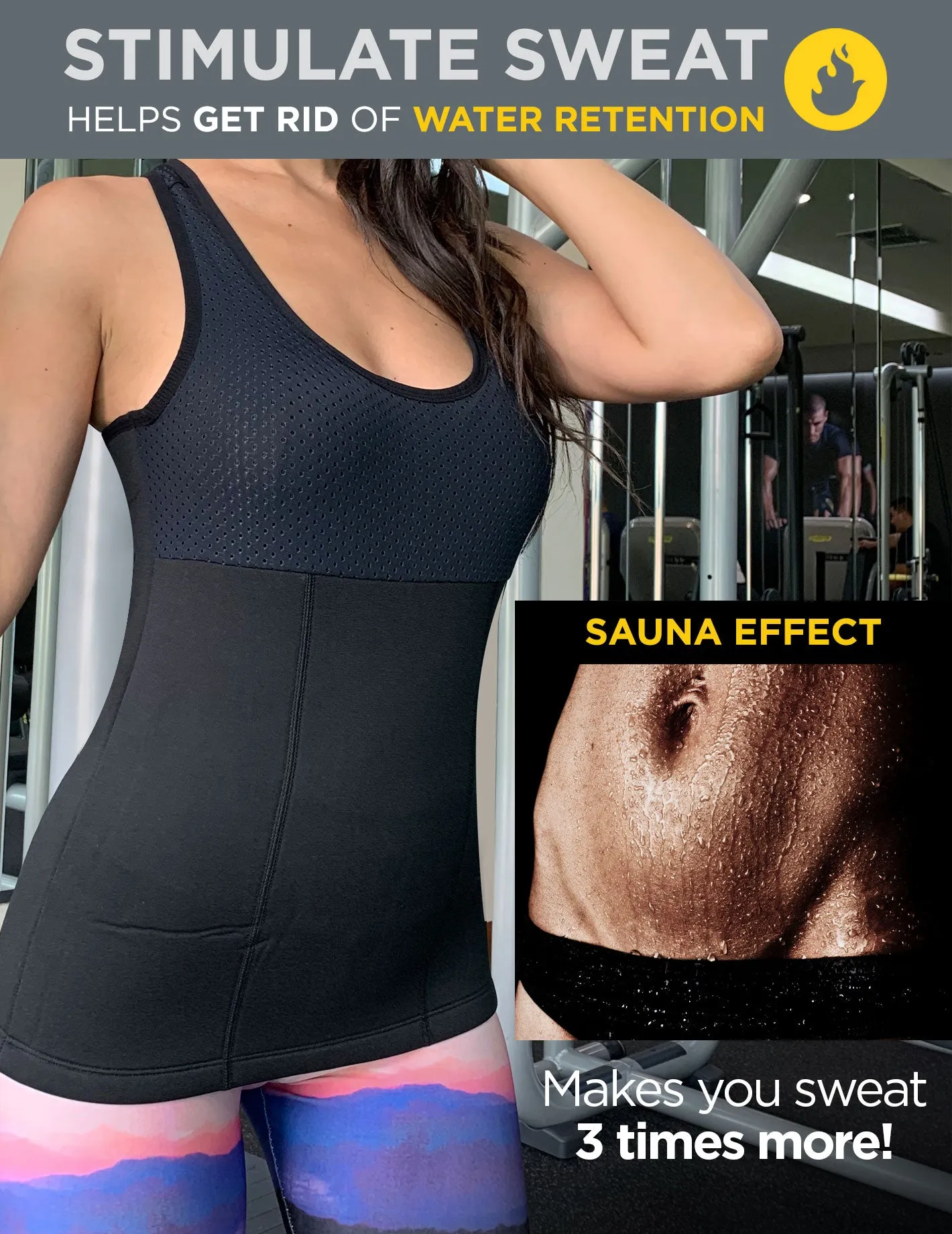 Waist TrainerNeoprene Sauna Tank Top Shirt Jaipur