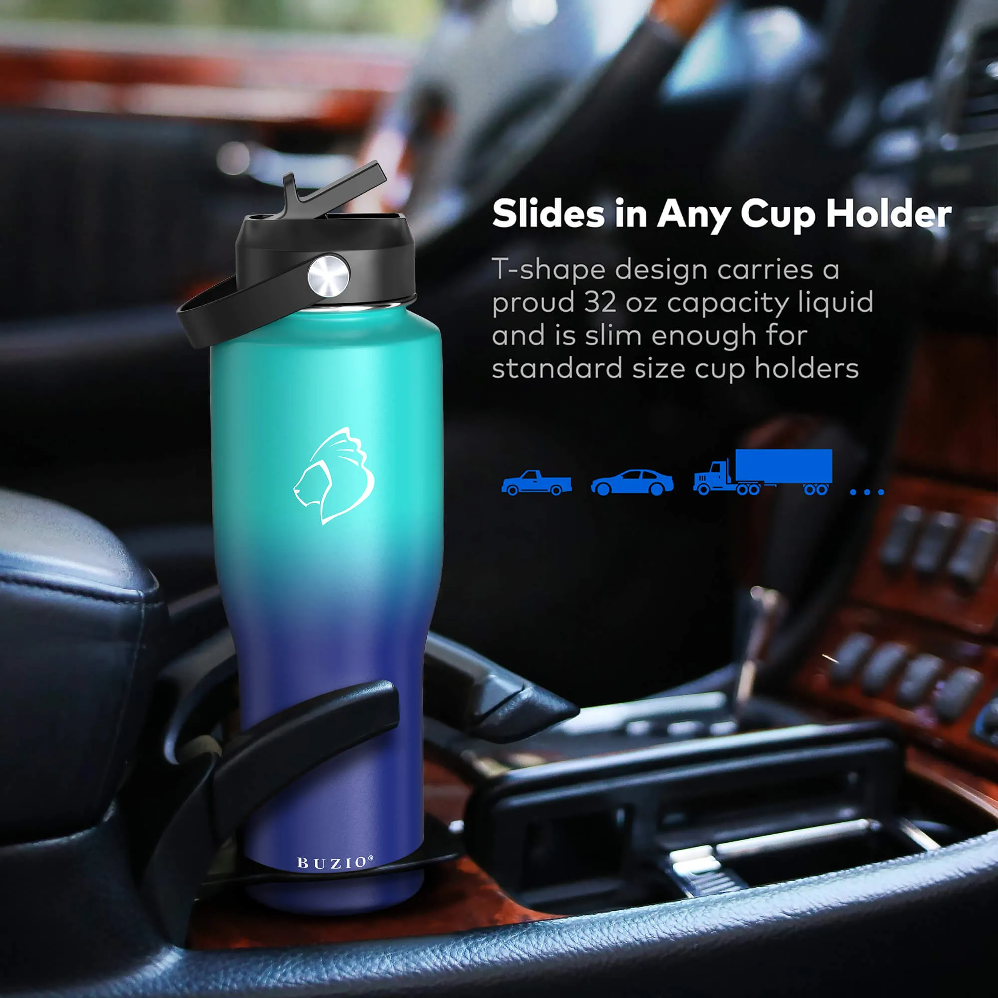 Wholesale - Water Bottle Fits in Cuo Holder | 32oz-40oz