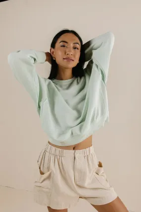 Willow Sweatshirt in Mint - FINAL SALE