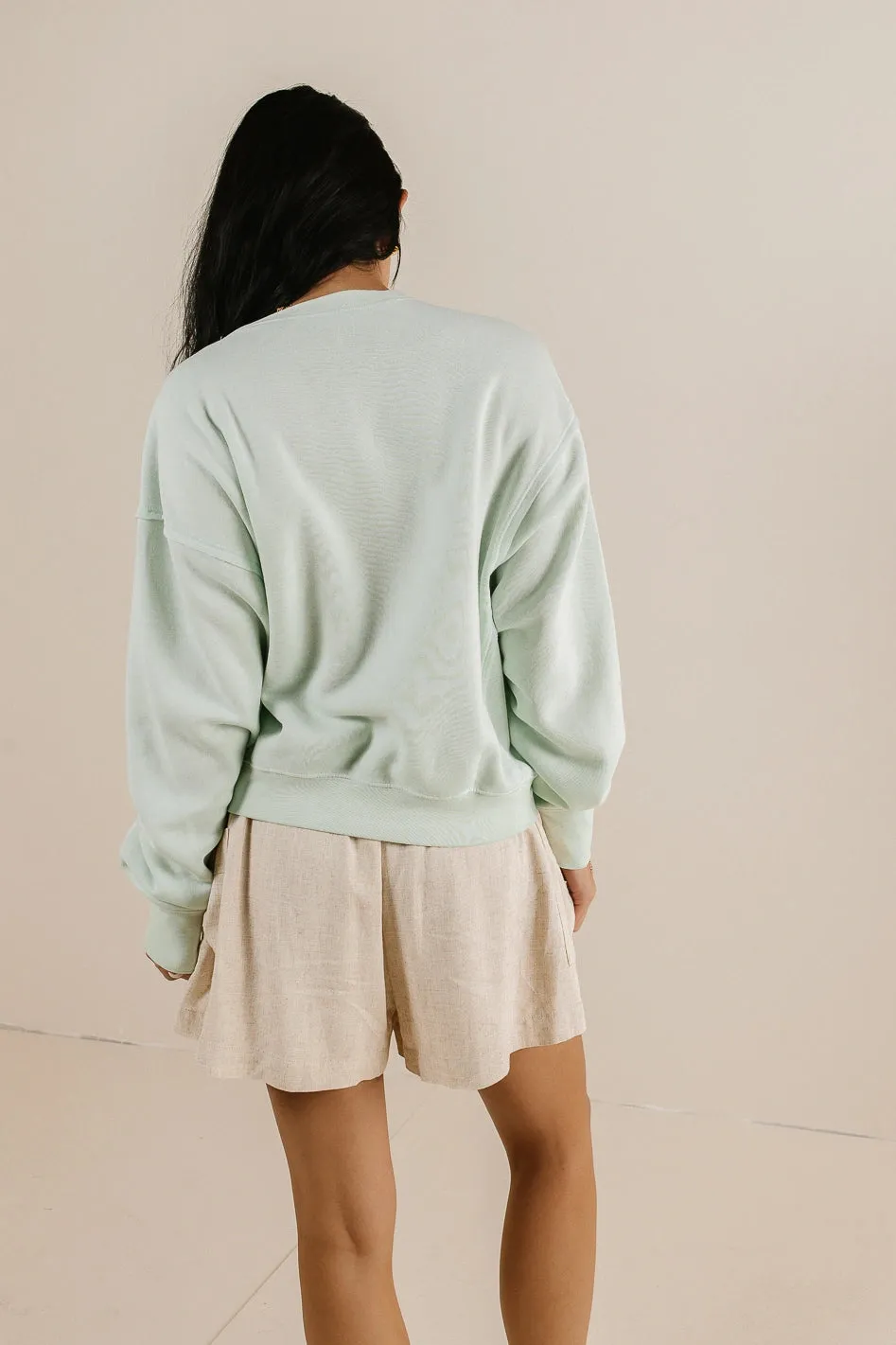 Willow Sweatshirt in Mint - FINAL SALE